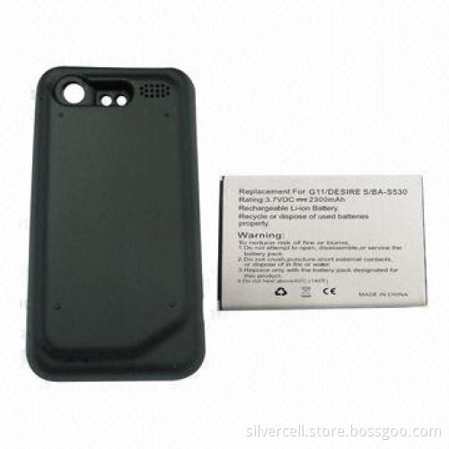 Battery Cover for HTC G11 with 2,300mAh Capacity CE, and RoHS marks